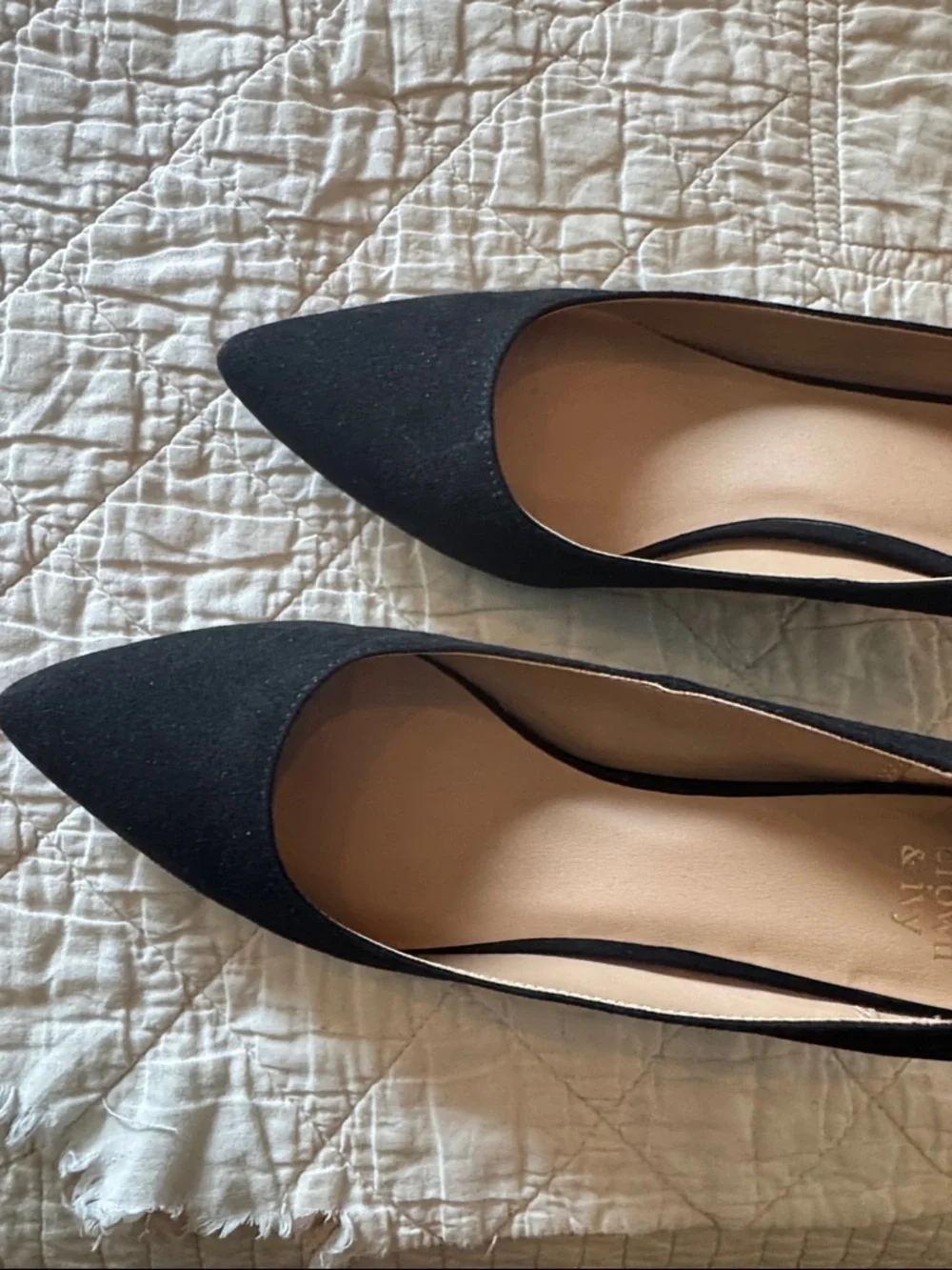 crown & ivy Black Pointed Toe with heel
